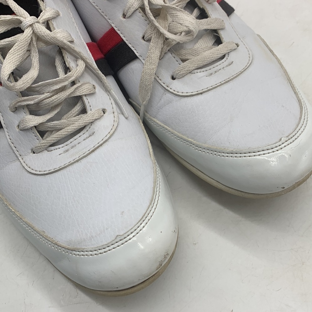 Lacoste vintage red white blue sneakers Men's size 10.5 MS4287C - Picture 10 of 13